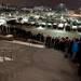The Michigan student section waits in line outside Crisler Arena on Tuesday, Feb. 5. Daniel Brenner I AnnArbor.com